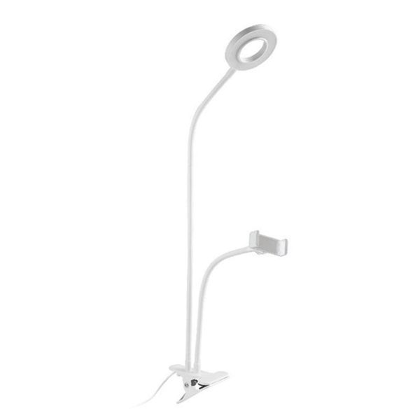 2-in-1 cell phone holder with led selfie ring light for live stream clip adjustable desk lamp makeup dropship flash heads
2-in-1 cell phone holder with led selfie ring light for live stream clip adjustable desk lamp makeup dropship flash heads
