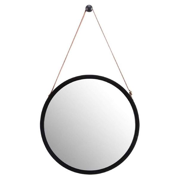 mirrors hanging round wall mirror in bathroom & bedroom - solid bamboo frame adjustable leather strap
mirrors hanging round wall mirror in bathroom & bedroom - solid bamboo frame adjustable leather strap