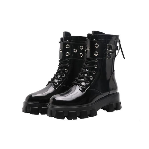 zhao liying's same martin women's fashion black british style real soft leather thick bottom knight boots
zhao liying's same martin women's fashion black british style real soft leather thick bottom knight boots