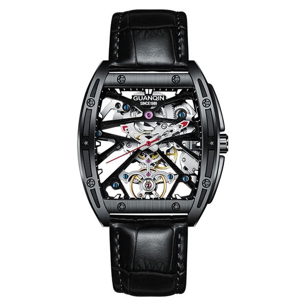 guanqin 2020 new watch men luxury brand automatic luminous clock skeleton tourbillon waterproof mechanical montre homme, Silver
guanqin 2020 new watch men luxury brand automatic luminous clock skeleton tourbillon waterproof mechanical montre homme, Silver