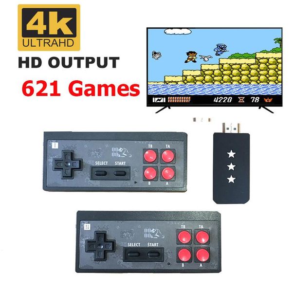 portable game players 621 retro video console 8 bit 4k hd tv output player with dual wireless gamepad mini classic
portable game players 621 retro video console 8 bit 4k hd tv output player with dual wireless gamepad mini classic