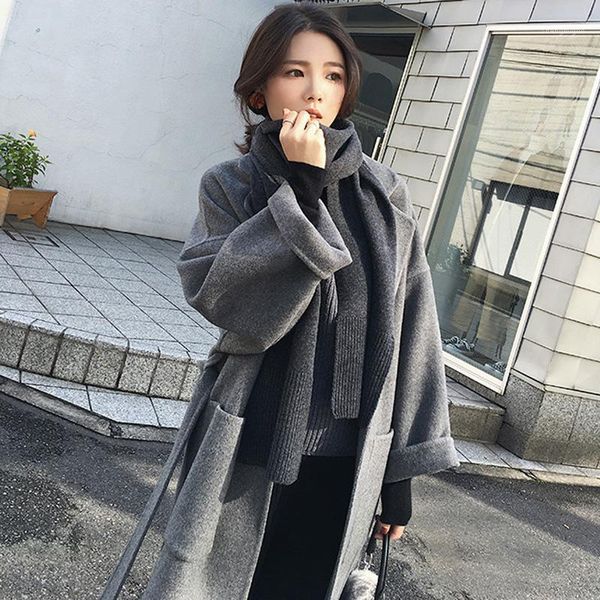 women's wool & blends fashion winter coat women long autumn female woman jacket warm thick korean clothing abrigo mujer invierno 2021 w, Black
women's wool & blends fashion winter coat women long autumn female woman jacket warm thick korean clothing abrigo mujer invierno 2021 w, Black