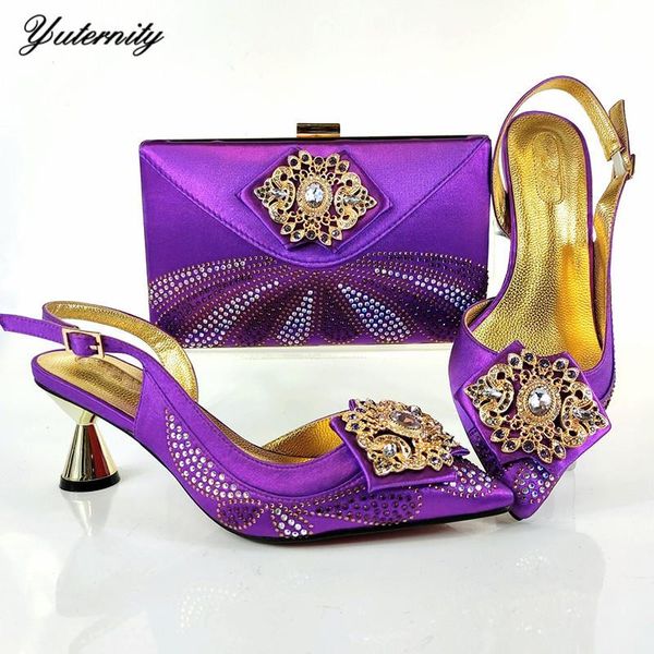 dress shoes fashion rhinestone pretty ladies and bag set nigerian style high heel purple to match for year, Black
dress shoes fashion rhinestone pretty ladies and bag set nigerian style high heel purple to match for year, Black