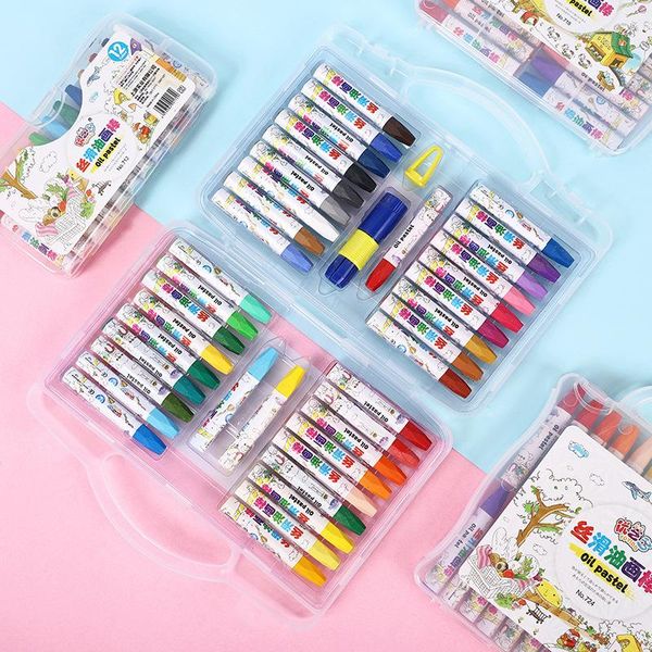 gift sets creative plastic box portable oil pastel 12 18 24 36 color baby brush children painting coloring crayons school supplies
gift sets creative plastic box portable oil pastel 12 18 24 36 color baby brush children painting coloring crayons school supplies