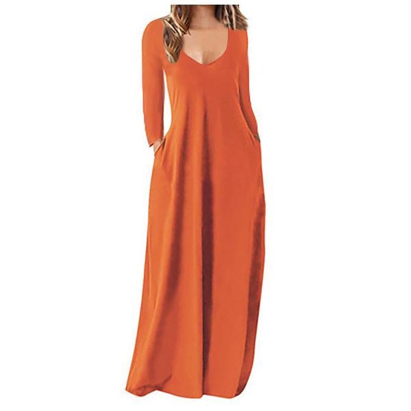 casual dresses summer for women loose solid basic long maxi dress slim deep v neck sleeve elegant, Black;gray
casual dresses summer for women loose solid basic long maxi dress slim deep v neck sleeve elegant, Black;gray