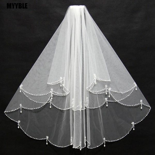 bridal veils women veil with comb 2 layers tulle sequins beads wedding accessories hand sewing bahtmaterial, Black
bridal veils women veil with comb 2 layers tulle sequins beads wedding accessories hand sewing bahtmaterial, Black