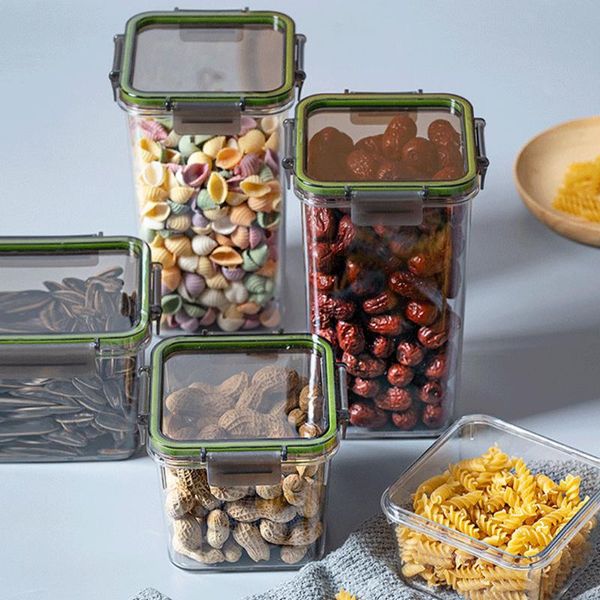 storage bottles & jars transparent sealed box container kitchen stackable grain can sealing food organizer for tea nut
storage bottles & jars transparent sealed box container kitchen stackable grain can sealing food organizer for tea nut