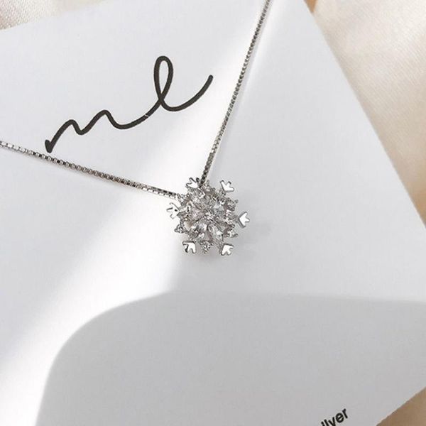 pendant necklaces 2021 women snowflake shining crystal necklace zirconia snow birthday gift for girl jewelry, Silver
pendant necklaces 2021 women snowflake shining crystal necklace zirconia snow birthday gift for girl jewelry, Silver