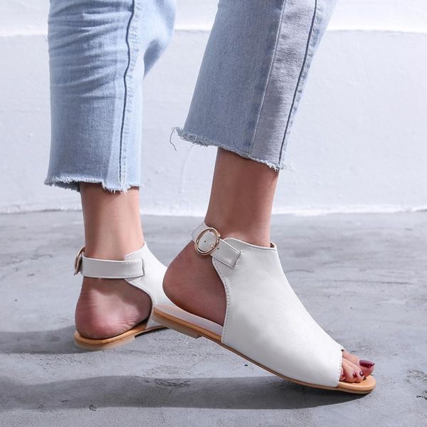 summer sandals women flats female casual peep toe shoes pu leather slip on buckle band leisure solid footwear sandalia, Black
summer sandals women flats female casual peep toe shoes pu leather slip on buckle band leisure solid footwear sandalia, Black
