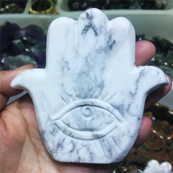 decorative objects & figurines 1pcs lovely hand-carved natural white turquoise crystal crafts cartoon palm eyes powerful home decor christma
decorative objects & figurines 1pcs lovely hand-carved natural white turquoise crystal crafts cartoon palm eyes powerful home decor christma