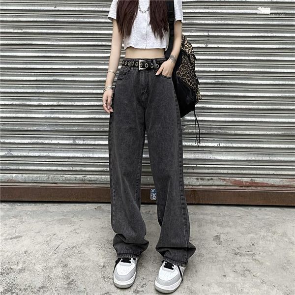 women's jeans retro high waist wide leg pants loose black gray straight 2021 summer y2k harajuku streetwear, Blue
women's jeans retro high waist wide leg pants loose black gray straight 2021 summer y2k harajuku streetwear, Blue