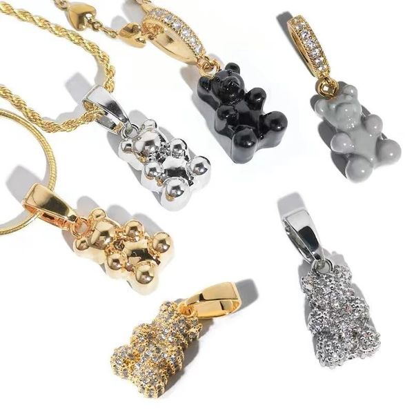 pendant necklaces resin zircon teddy bear charm crystal heart gold metal choker necklace pearl for women girls party jewelry huanzhi 2021, Silver
pendant necklaces resin zircon teddy bear charm crystal heart gold metal choker necklace pearl for women girls party jewelry huanzhi 2021, Silver