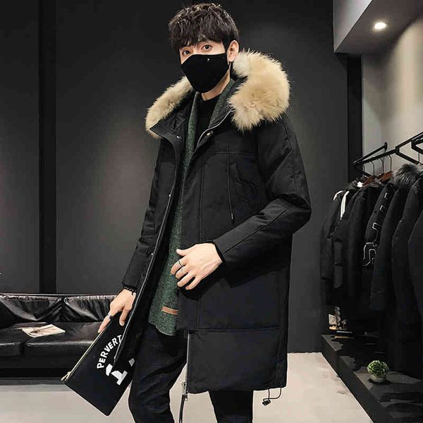 winter et men 80% white duck down hooded fur collar windbreak thicken warm coat with removable hat, Black;white
winter et men 80% white duck down hooded fur collar windbreak thicken warm coat with removable hat, Black;white