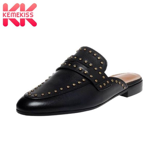 kemekiss summer women shoes genuine leather low heel sandals rivet round toe retro square heels casual size 34-40, Black
kemekiss summer women shoes genuine leather low heel sandals rivet round toe retro square heels casual size 34-40, Black