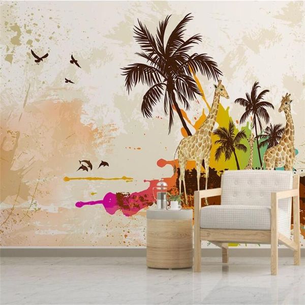 wallpapers milofi custom 3d wallpaper mural watercolor sea coconut tree giraffe background wall living room decoration painting
wallpapers milofi custom 3d wallpaper mural watercolor sea coconut tree giraffe background wall living room decoration painting