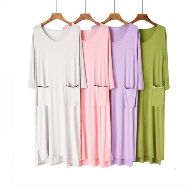 spring autumn nightgown modal cotton women sleepwear loose night dress fat mm nightdress female long nightshirt outside wear, Black;red
spring autumn nightgown modal cotton women sleepwear loose night dress fat mm nightdress female long nightshirt outside wear, Black;red