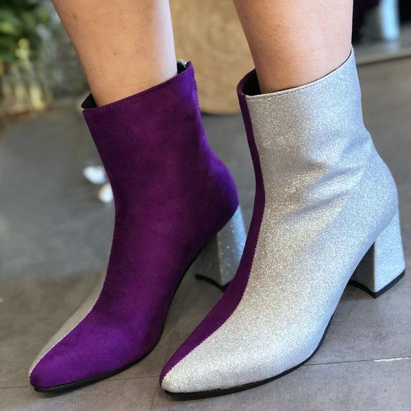 boots fashion women ladies square heels zip up pointed toe crystal shoes waterproof winter retro female, Black
boots fashion women ladies square heels zip up pointed toe crystal shoes waterproof winter retro female, Black