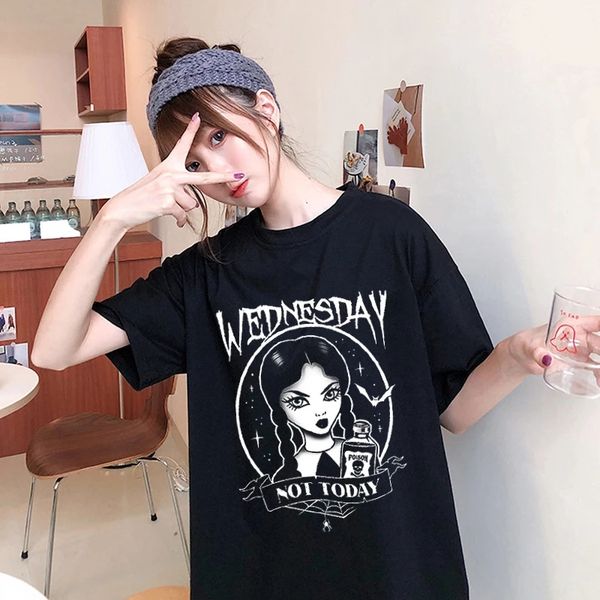 harajuku oversize gothic punk wednesday print graphic women's t shirt tumblr summer kpop casual loose short sleeve o-neck grunge tee, White
harajuku oversize gothic punk wednesday print graphic women's t shirt tumblr summer kpop casual loose short sleeve o-neck grunge tee, White