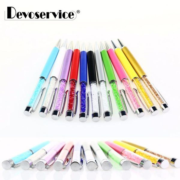 1pcs high-grade colorful crystal ball pen metal rotating with diamond fine point 0.7mm blue signature ballpoint pens, Blue;orange
1pcs high-grade colorful crystal ball pen metal rotating with diamond fine point 0.7mm blue signature ballpoint pens, Blue;orange