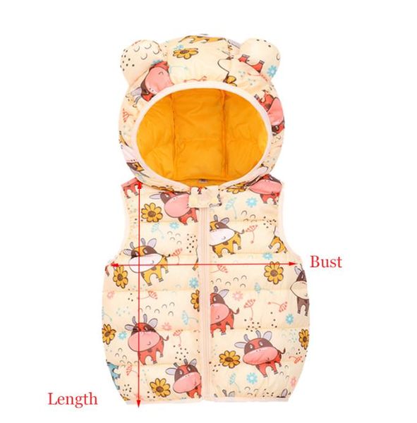 down coat baby boys girls windproof hooded outerwear waistcoat children's sleeveless cartoon animal print jacket warm vest, Blue;gray
down coat baby boys girls windproof hooded outerwear waistcoat children's sleeveless cartoon animal print jacket warm vest, Blue;gray