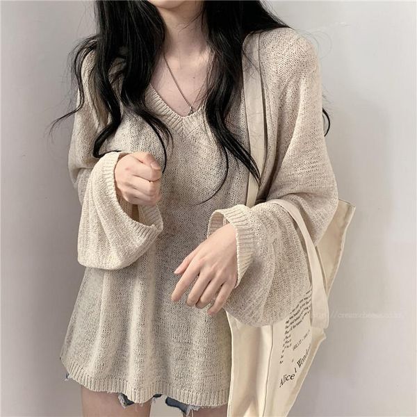 women's sweaters women sweater pullover 2021 spring summer loose large size knitted fashion shirt thin section female, White;black
women's sweaters women sweater pullover 2021 spring summer loose large size knitted fashion shirt thin section female, White;black