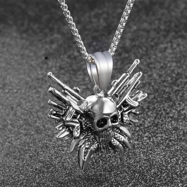 pendant necklaces necklace for mens hip hop big skull buccaneer 2021 skeleton stainless steel chain jewelry on the neck wholesale, Silver
pendant necklaces necklace for mens hip hop big skull buccaneer 2021 skeleton stainless steel chain jewelry on the neck wholesale, Silver