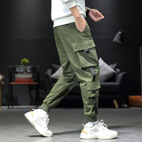 men's pants hip hop joggers cargo spring autumn men harem multi-pocket ribbons man sweatpants streetwear casual mens m-5xl, Black
men's pants hip hop joggers cargo spring autumn men harem multi-pocket ribbons man sweatpants streetwear casual mens m-5xl, Black