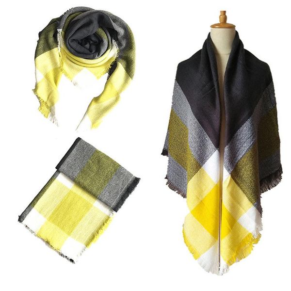 scarves winter women scarf classic plaid warm chunky large blanket wrap shawl cashmere feel square female, Blue;gray
scarves winter women scarf classic plaid warm chunky large blanket wrap shawl cashmere feel square female, Blue;gray