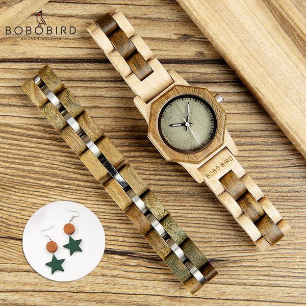 wristwatches 27mm bobo bird wooden women watch bracelet set japanese movement quartz watches in wood box ladies s, Slivery;brown
wristwatches 27mm bobo bird wooden women watch bracelet set japanese movement quartz watches in wood box ladies s, Slivery;brown
