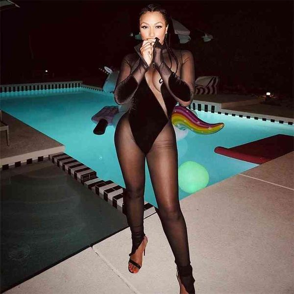 summer women black lace maxi jumpsuits long sleeve& full pants club bodysuits lady rompers 210507, Black;white
summer women black lace maxi jumpsuits long sleeve& full pants club bodysuits lady rompers 210507, Black;white