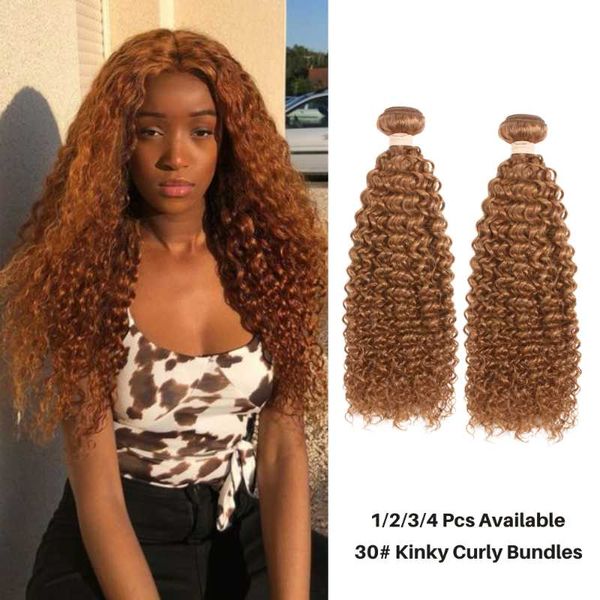 human hair bulks 30# brown brazilian kinky curly bundles 1/3/4 pcs remy weave 8"-26"hair extensions, Black
human hair bulks 30# brown brazilian kinky curly bundles 1/3/4 pcs remy weave 8"-26"hair extensions, Black