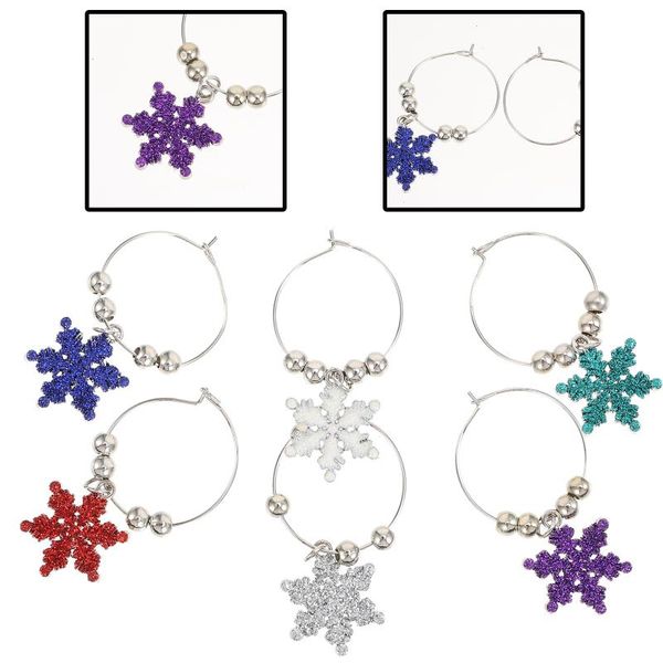 christmas decorations 6pcs adorable alloy glass decors colorful drink markers (assorted color)
christmas decorations 6pcs adorable alloy glass decors colorful drink markers (assorted color)