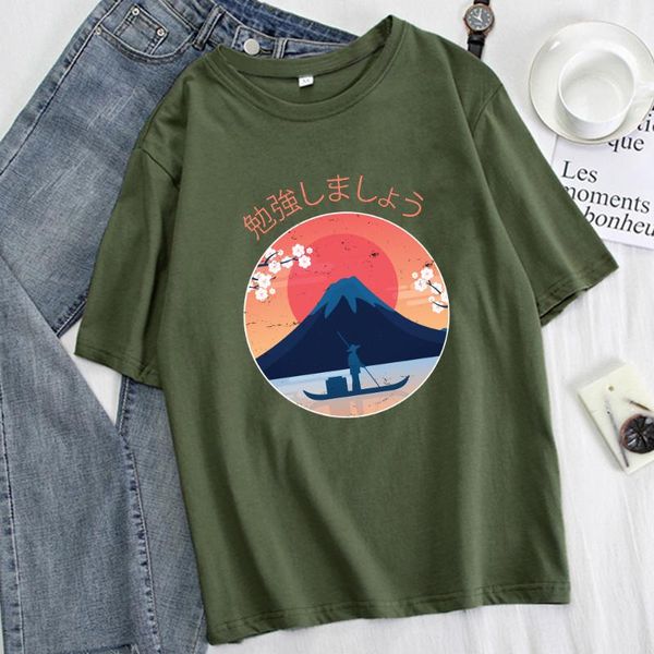 women's t-shirt mount fuji in the sunset print woman loose tshirt summer hip hop big size tee shirt street fashion retro funny, White
women's t-shirt mount fuji in the sunset print woman loose tshirt summer hip hop big size tee shirt street fashion retro funny, White