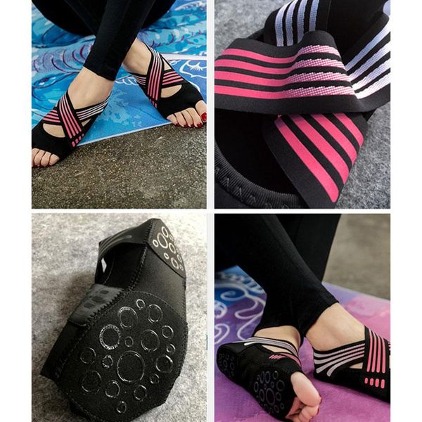 sports socks 1 pair women non-slip fitness dance pilates professional indoor yoga shoes thj99, Black
sports socks 1 pair women non-slip fitness dance pilates professional indoor yoga shoes thj99, Black