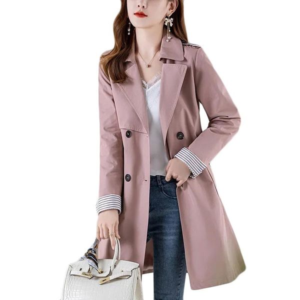 women's trench coats spring autumn casual coat double-breasted with lining plus size windbreaker long professional jacket, Tan;black
women's trench coats spring autumn casual coat double-breasted with lining plus size windbreaker long professional jacket, Tan;black