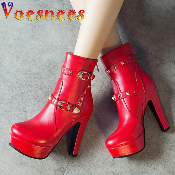 boots voesnees short women shoes zipper rivet belt buckle 2021 autumn winter thick heel plus size 34-43 high heels, Black
boots voesnees short women shoes zipper rivet belt buckle 2021 autumn winter thick heel plus size 34-43 high heels, Black