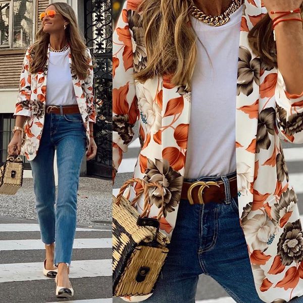 flower pattern female suit women long sleeves loose casual outwear lapel collar no buttons cardigan blazers femme coats women's suits &, White;black
flower pattern female suit women long sleeves loose casual outwear lapel collar no buttons cardigan blazers femme coats women's suits &, White;black