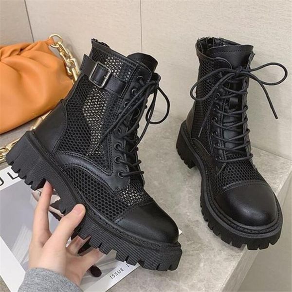 summer sandals lace up casual versatile shoes woman mesh surface black breathable hollow out short boots botas mujer
summer sandals lace up casual versatile shoes woman mesh surface black breathable hollow out short boots botas mujer