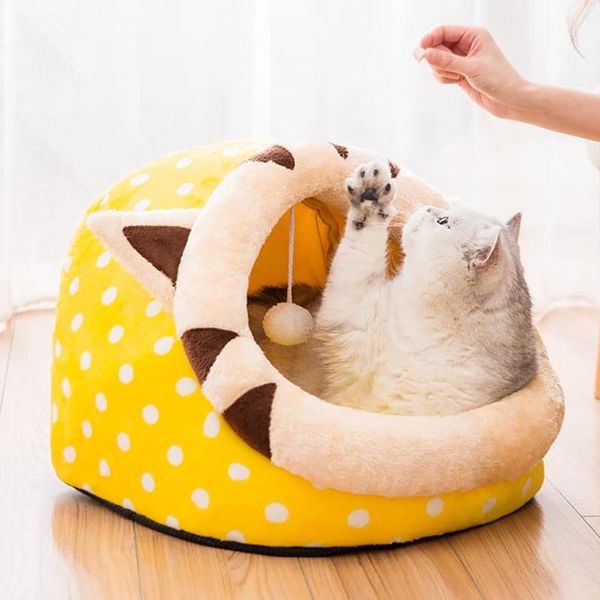 cat beds & furniture fleece tent house kennel winter warm ear-shaped sleeping pad bed detachable semi-closed small pet nest
cat beds & furniture fleece tent house kennel winter warm ear-shaped sleeping pad bed detachable semi-closed small pet nest