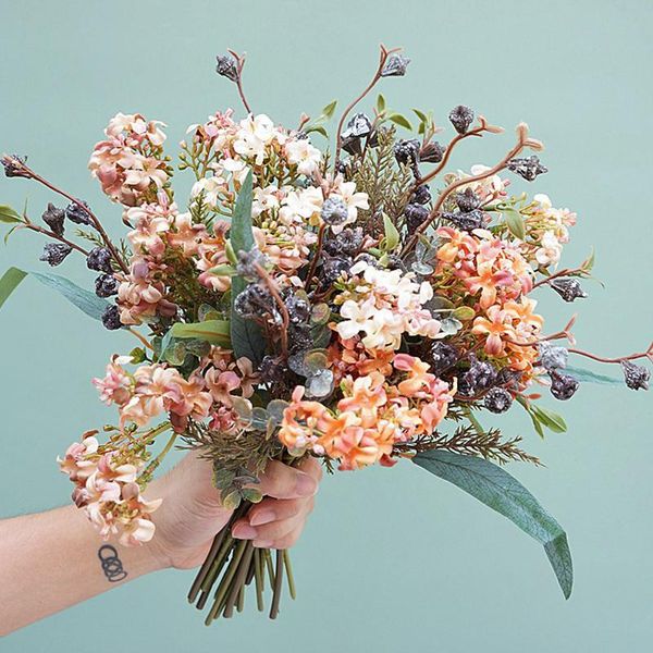 decorative flowers & wreaths luxury nordic retro artificial silk home party decor living room arrangement diy bridal bouquet grass dried fak
decorative flowers & wreaths luxury nordic retro artificial silk home party decor living room arrangement diy bridal bouquet grass dried fak