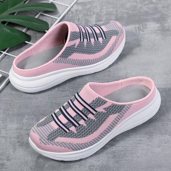 slippers half drag flying weave women casual walking sandals outdoor summer breathable ladies flip flop zapatillas hombre, Black
slippers half drag flying weave women casual walking sandals outdoor summer breathable ladies flip flop zapatillas hombre, Black