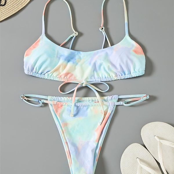 women's swimwear bandage tie-dye swimsuit 2021 summer fashion split suit ladies bikini beach clothing, White;black
women's swimwear bandage tie-dye swimsuit 2021 summer fashion split suit ladies bikini beach clothing, White;black
