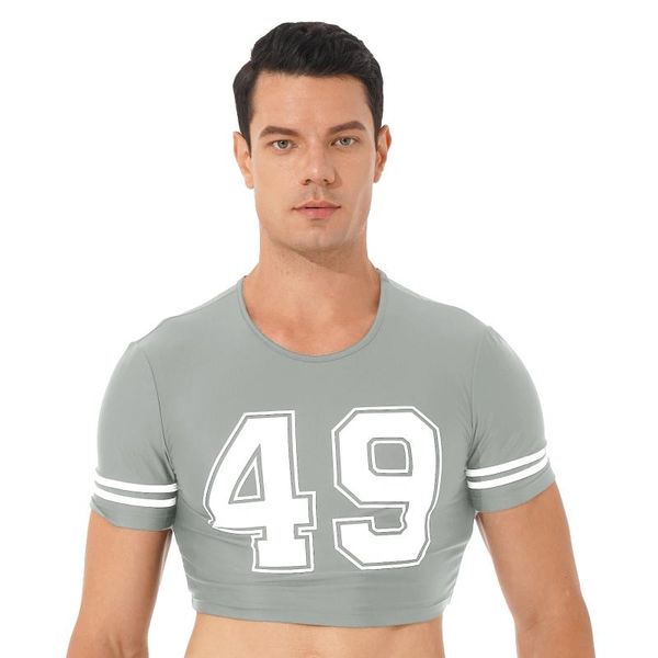 men's t-shirts men number printing crop round neck short sleeve fitness t-shirt player cosplay costume, White;black
men's t-shirts men number printing crop round neck short sleeve fitness t-shirt player cosplay costume, White;black