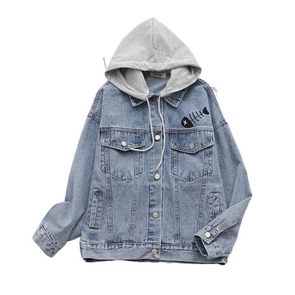 women's jackets cartoon embroidery hooded women denim jacket coat 2021 autumn full sleeve single breasted casual korean ladies pocket o, Black;brown
women's jackets cartoon embroidery hooded women denim jacket coat 2021 autumn full sleeve single breasted casual korean ladies pocket o, Black;brown