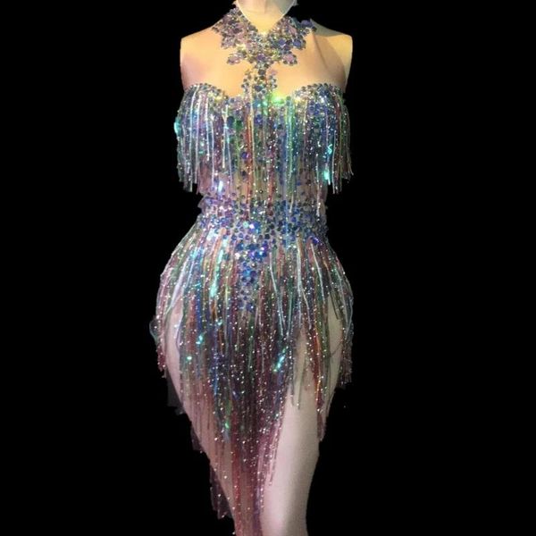 party decoration colorful fringes rhinestones bodysuit women stage costume sleeveless jumpsuit nightclub female dancer singer show bright le
party decoration colorful fringes rhinestones bodysuit women stage costume sleeveless jumpsuit nightclub female dancer singer show bright le