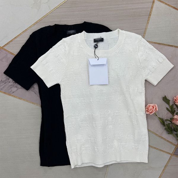 325 2021 spring summer brand same style sweaters crew neck print regular short sleeve pullover print women clothes white black sweater kf
325 2021 spring summer brand same style sweaters crew neck print regular short sleeve pullover print women clothes white black sweater kf