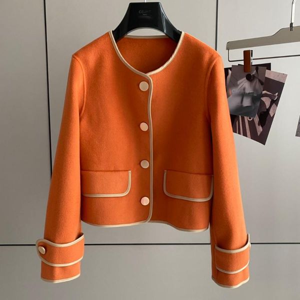 women's jackets 2021fw autumn women luxury 90% wool jacket coat female fashion overcoat 2 color gdnz 10.02, Black;brown
women's jackets 2021fw autumn women luxury 90% wool jacket coat female fashion overcoat 2 color gdnz 10.02, Black;brown