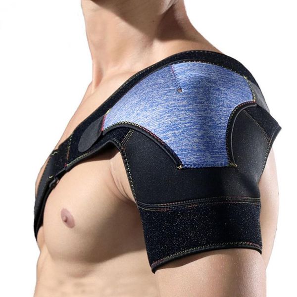 shoulder brace adjustable left/right breathable pressure pad strap wrap relief support pain bandage compression sleeve back, Black;blue
shoulder brace adjustable left/right breathable pressure pad strap wrap relief support pain bandage compression sleeve back, Black;blue