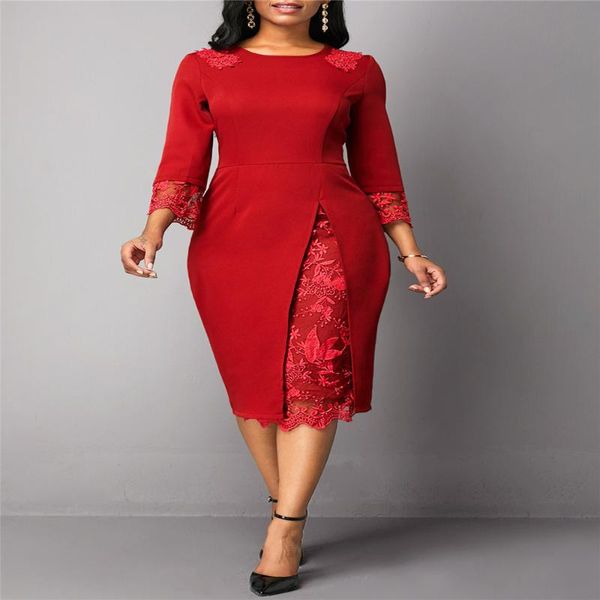 casual dresses autumn and winter round neck lace panel slim commuter dress women, Black;gray
casual dresses autumn and winter round neck lace panel slim commuter dress women, Black;gray