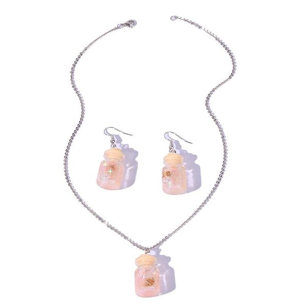 Earrings & Necklace W697 Limeng Jewelry Personality Drifting Bottle Shell Set Gift For Women, Silver
Earrings & Necklace W697 Limeng Jewelry Personality Drifting Bottle Shell Set Gift For Women, Silver